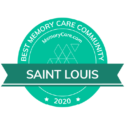 MemoryCare.com 2020 Best Memory Care Community award for St Louis