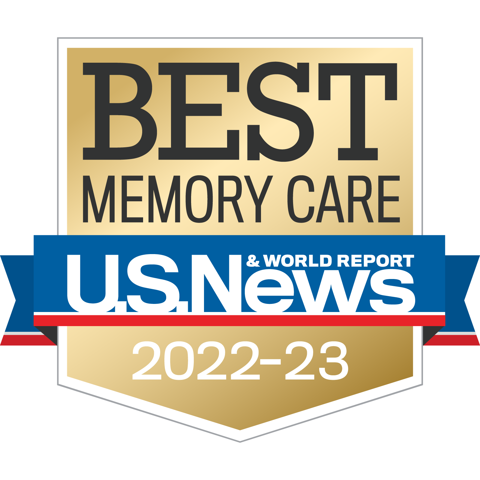 Badge for U.S. News & World Report Best Memory Care 2022-2023