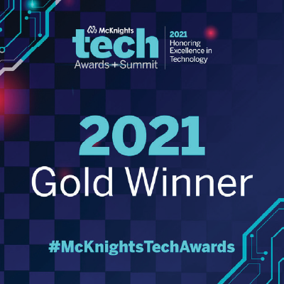 McKnight's Tech Awards + Summit 2021 Gold Winner for Honoring Excellence in Technology